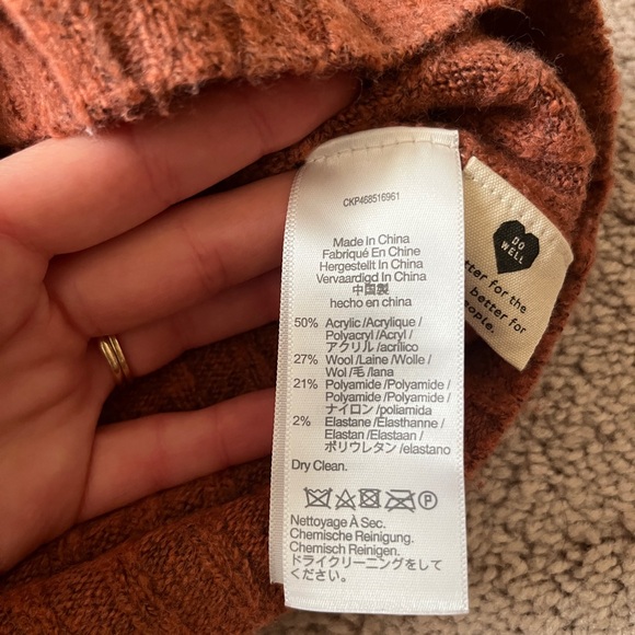 Madewell Rust Knit Sweater - Picture 3 of 3